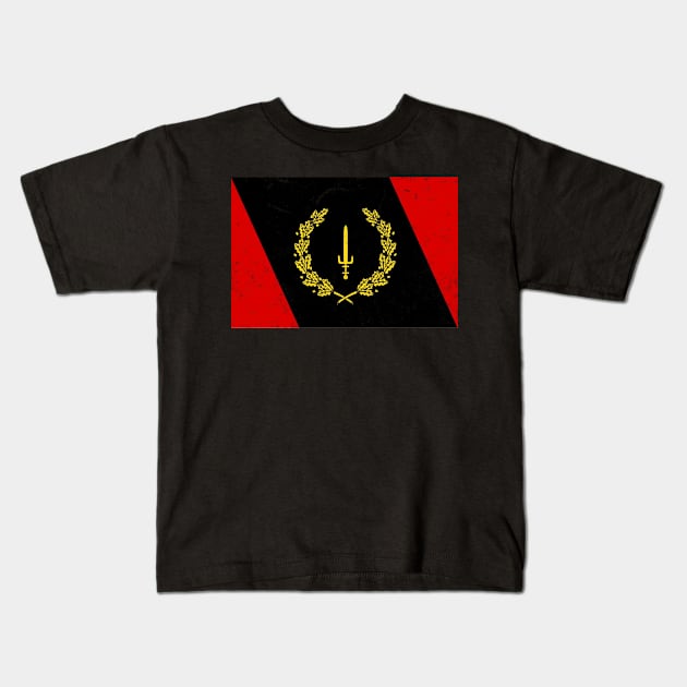 Black American Heritage Flag 1967 African American Kids T-Shirt by joneK